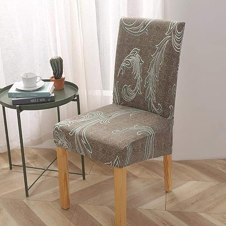Stretch Stuhlhussen,Weiche Stuhlschutzhüllen Abstrakte Federdruck