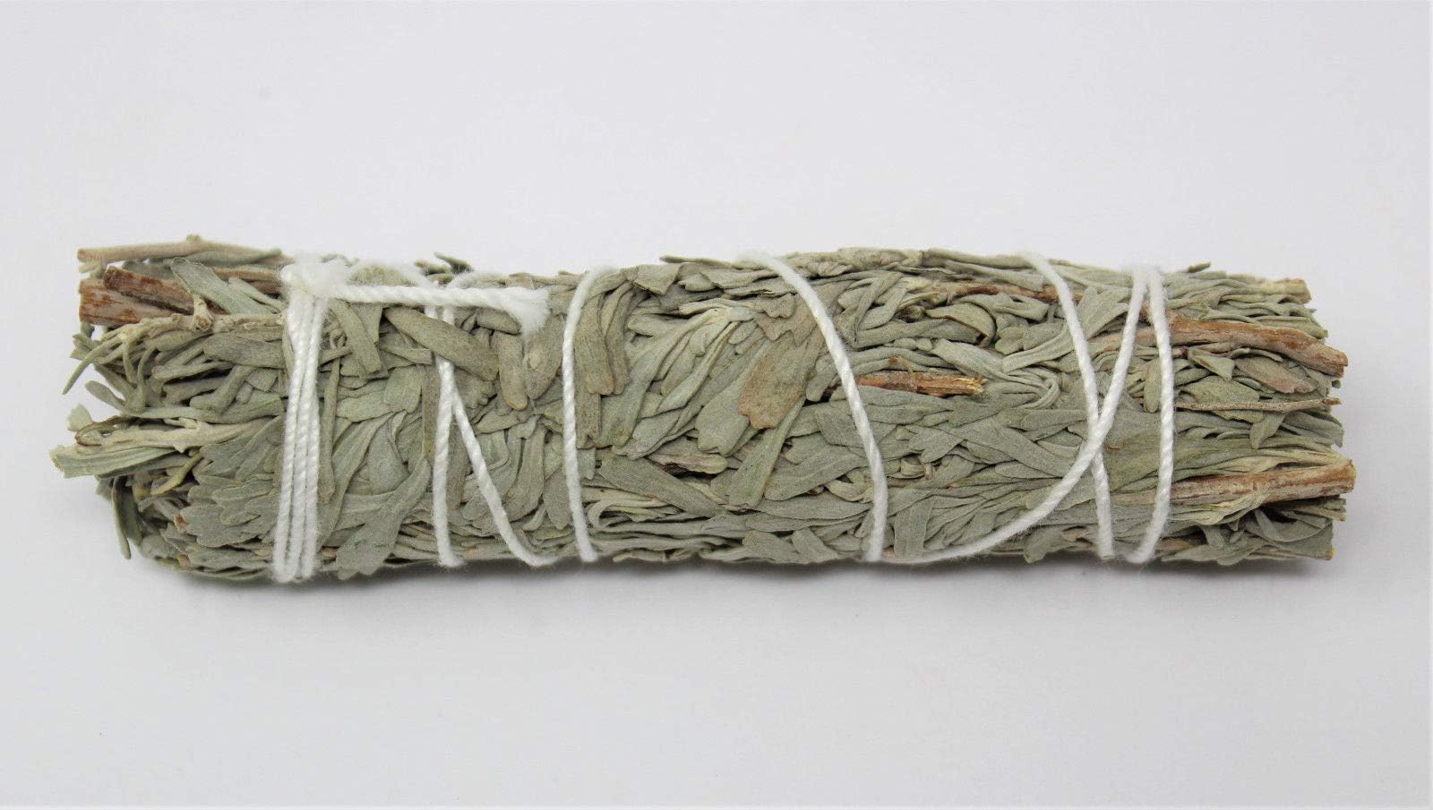 Happy 88 Shop Mugwort (Black Sage) Smudge Stick 3-4" (House Cleansing Negativity Removal) 100% New Pave The Way for Spiritual Prosperity and Health