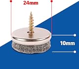 SIMALA Chair Leg Floor Protectors 24mm Dia 5mm Thick 32 Pack Felt Pads view 3