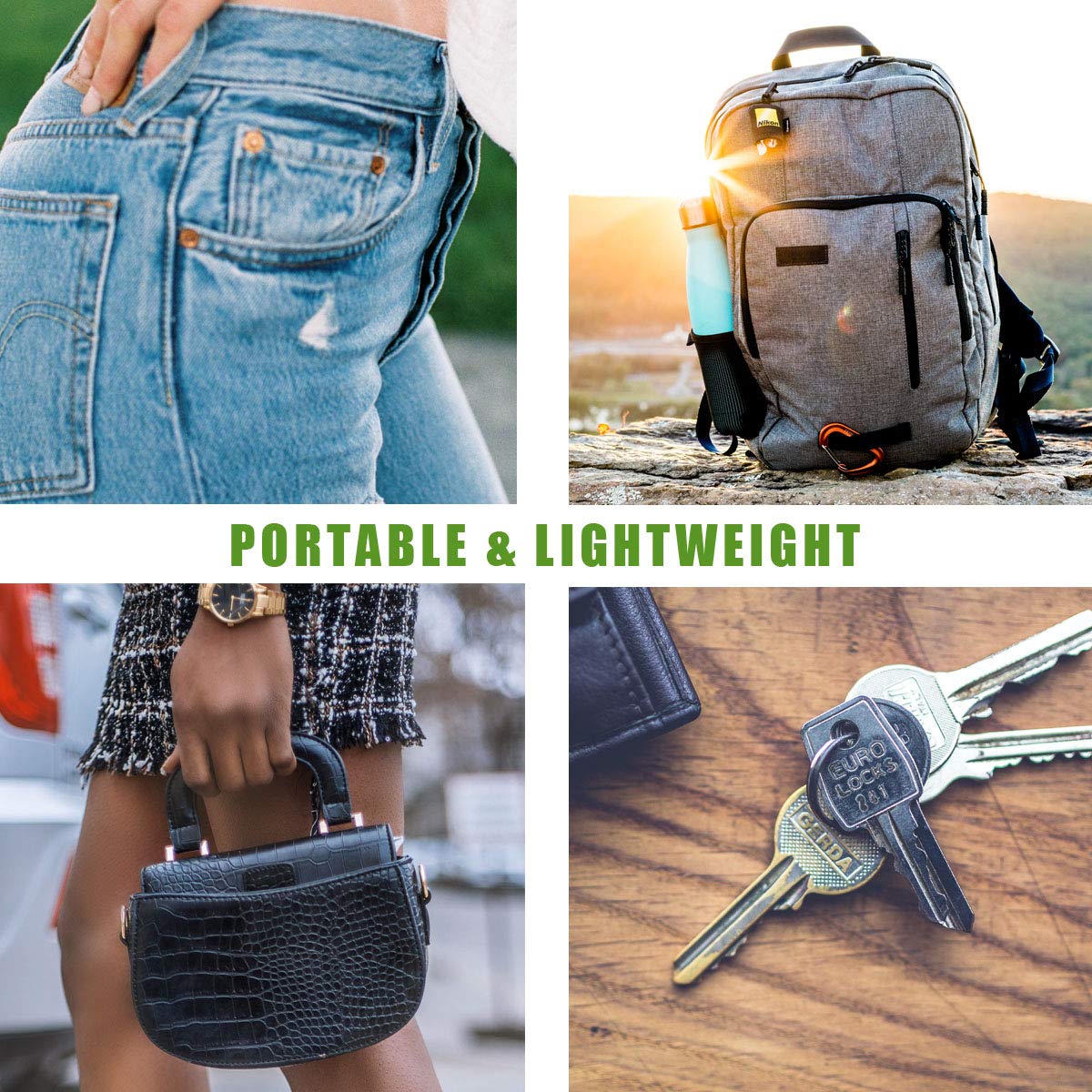 Telescopic Reusable Straws - Collapsible Stainless Steel Metal Straw - Portable Drinking Straw with Aluminum Case and Cleaning Brush - Bonus 2 Silicone Tips and Key Chains - 2 Pack Rose Gold, Black