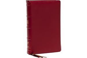 KJV Holy Bible: Large Print Single-Column with 43,000 End-of-Verse Cross References, Red Goatskin Leather, Premier Collection, Personal Size, Thumb Indexed: King James Version