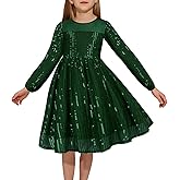 GRACE KARIN Girl Sequin Party Dress Formal Birthday Pageant Fancy Prom Mesh Dresses for Teen Girl 6-14Years