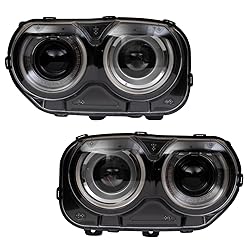 TRQ 2 Piece Headlight Assembly Set Driver