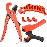 Drip Irrigation Tubing Cutter Hole Punch Tool for PE Pipe 16 20mm, Orange | 2-in-1 Punch &amp; Cutter, Clean 4mm Holes, Smooth Spring-Assisted Cuts, Fits 16-32mm Tubing, Garden Irrigation Installation