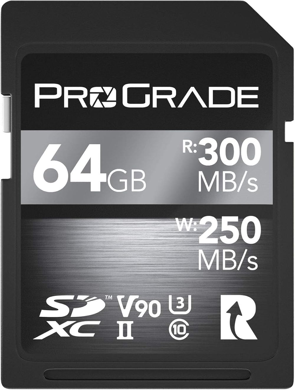 ProGrade Digital 64GB SDXC UHS-II V90 300R Memory Card for Professional Video &