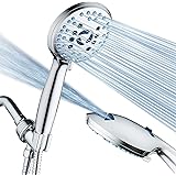 AquaCare High Pressure 8-mode Handheld Shower Head - Anti-clog Nozzles, Built-in Power Wash to Clean Tub, Tile & Pets, Extra