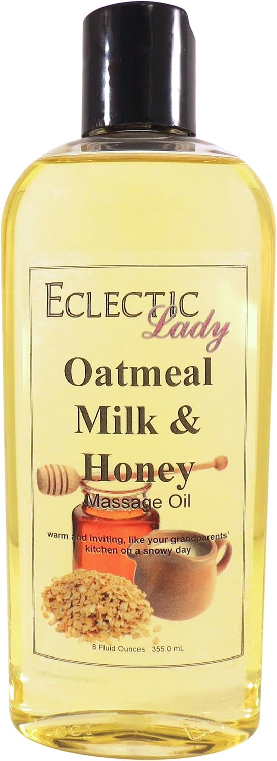 Eclectic Lady Leche de avena y aceite de masaje de miel 8 onzas: Amazon.es: Belleza