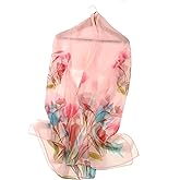 Shanlin Super Large Silk Feel Floral Scarves for Women in Gift Box