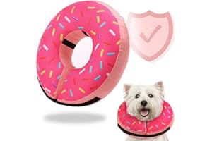 GORAPET Inflatable Soft Dog Cone Collar for Small Medium Large Dogs & Cats Alternative After Surgery, Blow Up Pet Donut Neck Cone Prevent from Biting & Scratching, Comfy Adjustable Recovery Pillow Collar