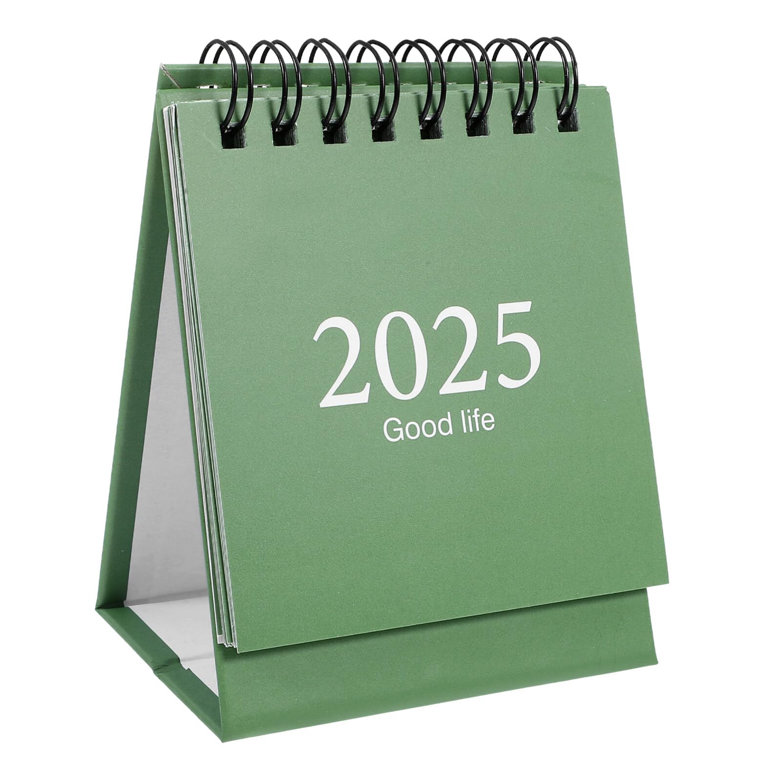 Tofficu Small Desk Calendar 2024-2025 Mini Desk Calendar from July 2024 to Dec 2025 for Planning Organizing Daily Scheduler Small Calendar 2024 for Home Office School Green