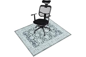 Anidaroel Office Chair Mat for Hardwood Floor, 48”x60”Non Slip Desk Chair mat, Computer Gaming Chair Mat for Rolling Chair, Low Pile Protector Rug for Home and Office
