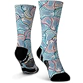 ChalkTalkSPORTS Lacrosse Performance Mid-Calf Socks - Multiple Designs - Graphic Flex Lacrosse Socks - Youth and Adult