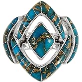 Turquoise Ring in Sterling Silver 925