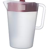 GoodCook 1 Gallon Pitcher with 4 Way Lid, Made Without BPA, Clear