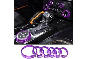 KUJOOY for Ford Bronco 2021 2022 2023 2024 2025 Air Conditioner AC Switch Knob Cover Center Console Button Trim Interior Accessories, NOT for Bronco Sport (Purple, Bronco)