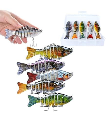 Ainiv 10-Pack Bionic Soft Fishing Lures - Lifelike Paddle Tail Baits For Fresh & Saltwater - View #13