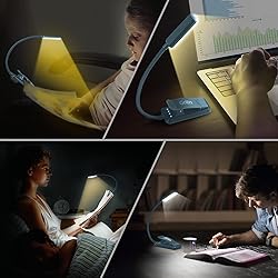 Gritin 9 LED Rechargeable Book Light for Reading in