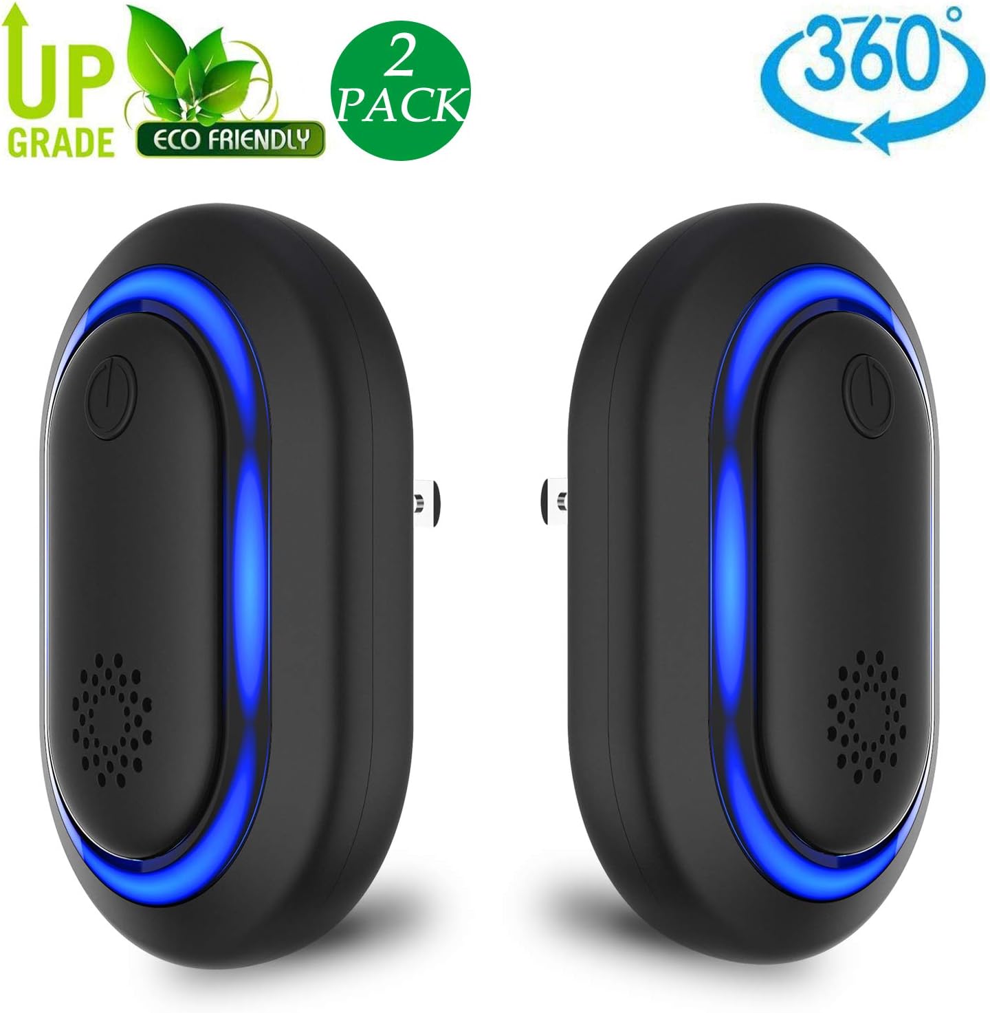 Eradream Ultrasonic Pest Repeller, Pest Repeller Plug in for Pest Reject, 2019 Newest Electronic Rodent Repellent Indoor Use for Bug Spider Ant Mice Roach Other Insects(2 Pack) (pest Control)