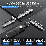 SSK 1TB External SSD USB 3.2 Gen 2 Dual USB-C USB-A Portable Drive view 7
