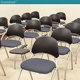 Granbest Waterproof Chair Seat Covers Set of 4 Grey High Stretch view 3