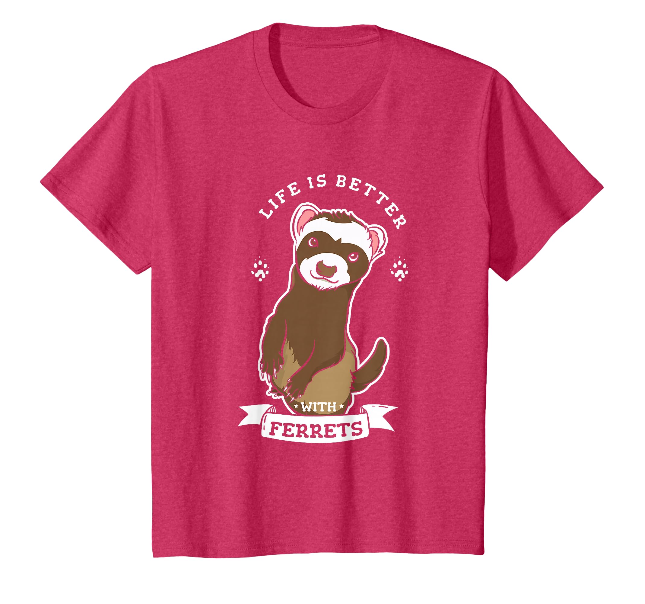 Life With Ferrets Cute Rodent Animal T-Shirt
