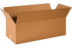TAPE LOGIC 24x10x8 Long Corrugated Boxes, Long, 24L x 10W x 8H, Pack of 25 | Shipping, Packaging, Moving, Storage Box for Home or Business, Strong Wholesale Bulk Boxes