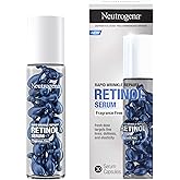 Neutrogena Rapid Wrinkle Repair Retinol Face Serum Capsules, Fragrance-Free Daily Facial with that fights Fine Lines, Wrinkles, Dullness, Alcohol-Free & Non-Greasy, 30 ct