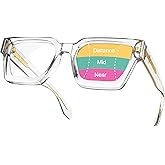 VISOONE Progressive Multifocal Anti-Fog Reading Glasses with Anti-Blue Light and UV Protection Readers Women and Men RIVER