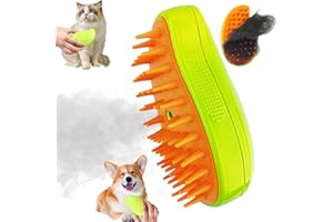 LELEAN Cat Steam Brush - Steamy Pet Brush Grooming Tool for Shedding and Cleaning - Best Cat Hair Brush with Water 3 in 1 Multifunctional Silicone Steamy Cat Pet Brush dog massager Brushes