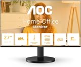 AOC Q27B3CF2 27 Inch QHD IPS Monitor 100Hz USB-C 65W PD HDR view 2