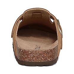 ODOLY Genuine Suede Clogs for Women Men Soft Cork