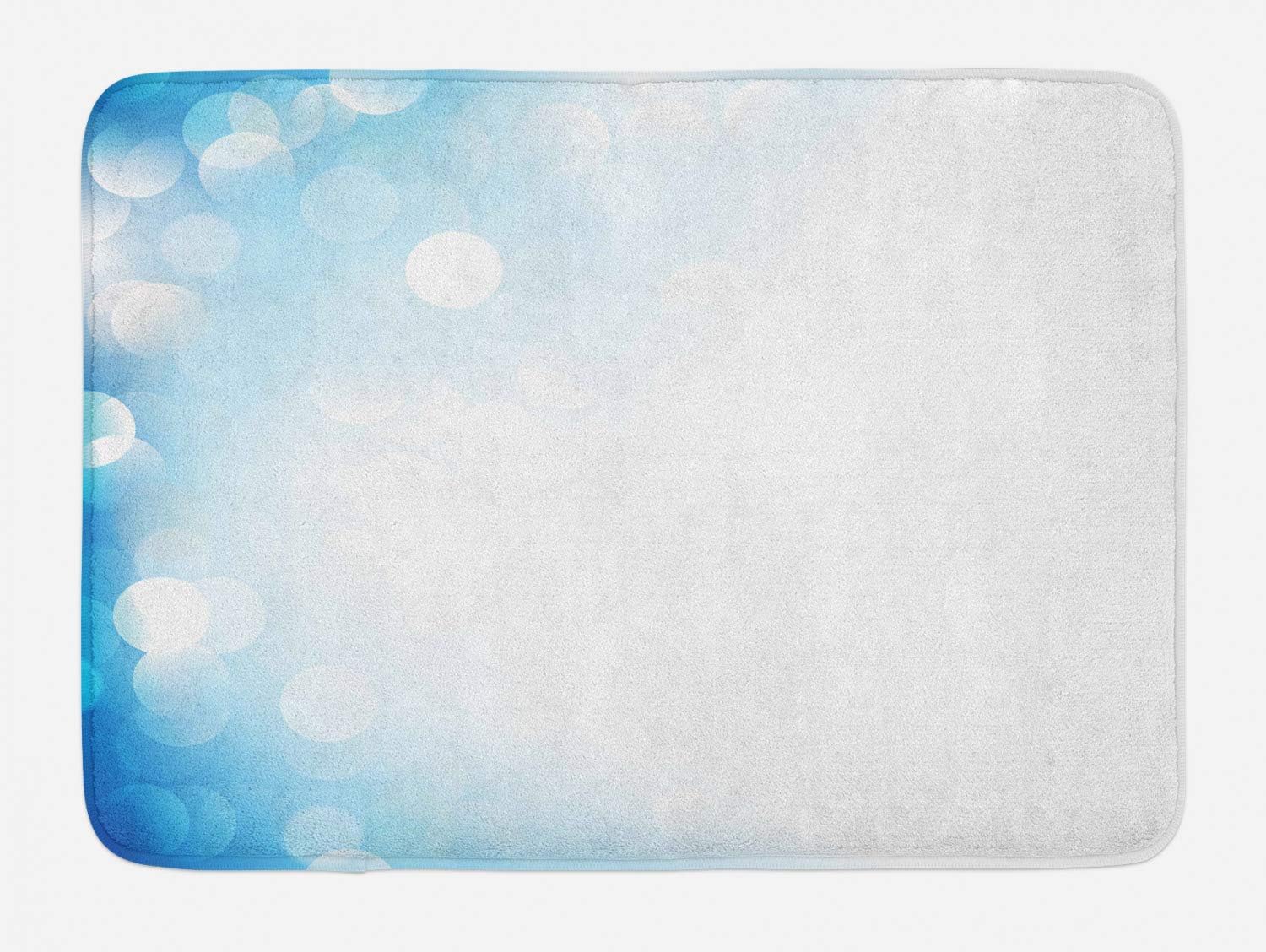 Amazon Com Ambesonne Blue Bath Mat Abstract Blue Tones Gradient Effect Blurred Spots Deep Peach Meditation Yoga Plush Bathroom Decor Mat With Non Slip Backing 29 5 X 17 5 Blue And Baby Blue Kitchen
