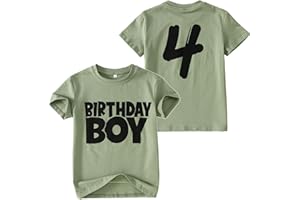 AG AGUU Birthday Boy Shirts 1-10 Years Old Birthday T-Shirt Kids Toddler Baby Boys Birthday Tees Party Outfits Tops