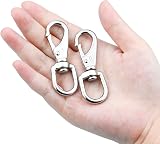 Kupink 2Pcs 360 Swivel Trigger Clips Stainless Steel Snap Hooks Dog Leash view 6