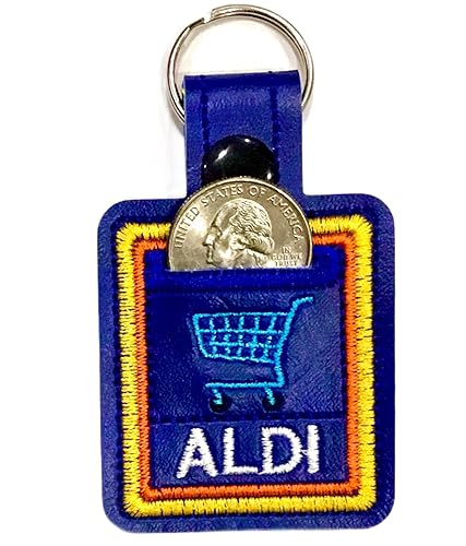 Aldi quarter holder keychain coin keeper individually Handmade in
