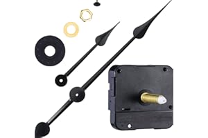 HICARER High Torque Clock Movement Mechanism with 270 mm/ 10.6 Inch Big Clock Hands (Shaft Length 9/10 Inch/ 23 mm)