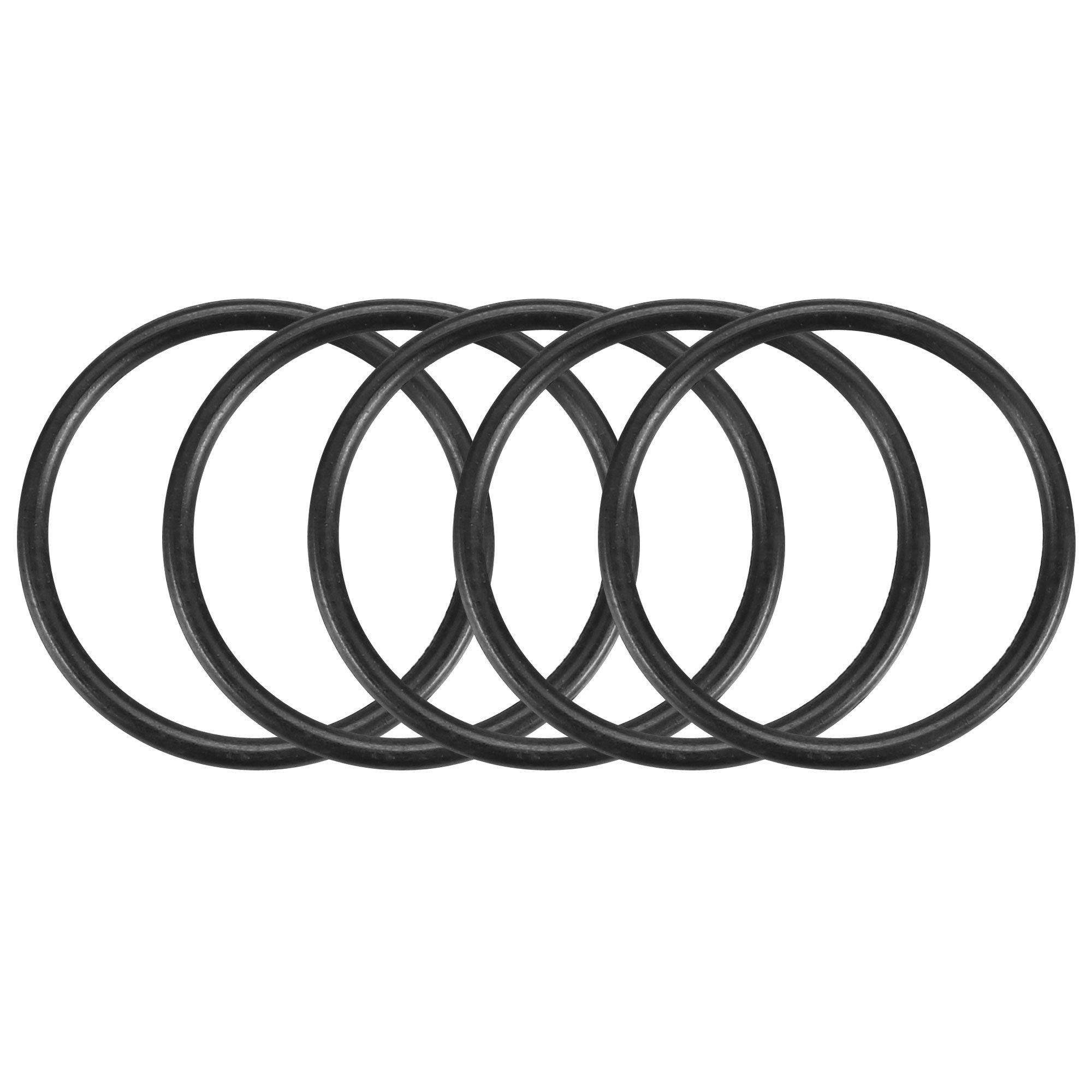 sourcingmap Nitrile Rubber O-Rings 14mm OD 12mm ID 1mm Width, Metric Sealing Gasket, Pack of 5