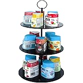 Taladad Pod Holder for Ninja Thirsti, 15-Flavor Storage Organizer for Thirsty Drink System, Water Flavoring (Black)