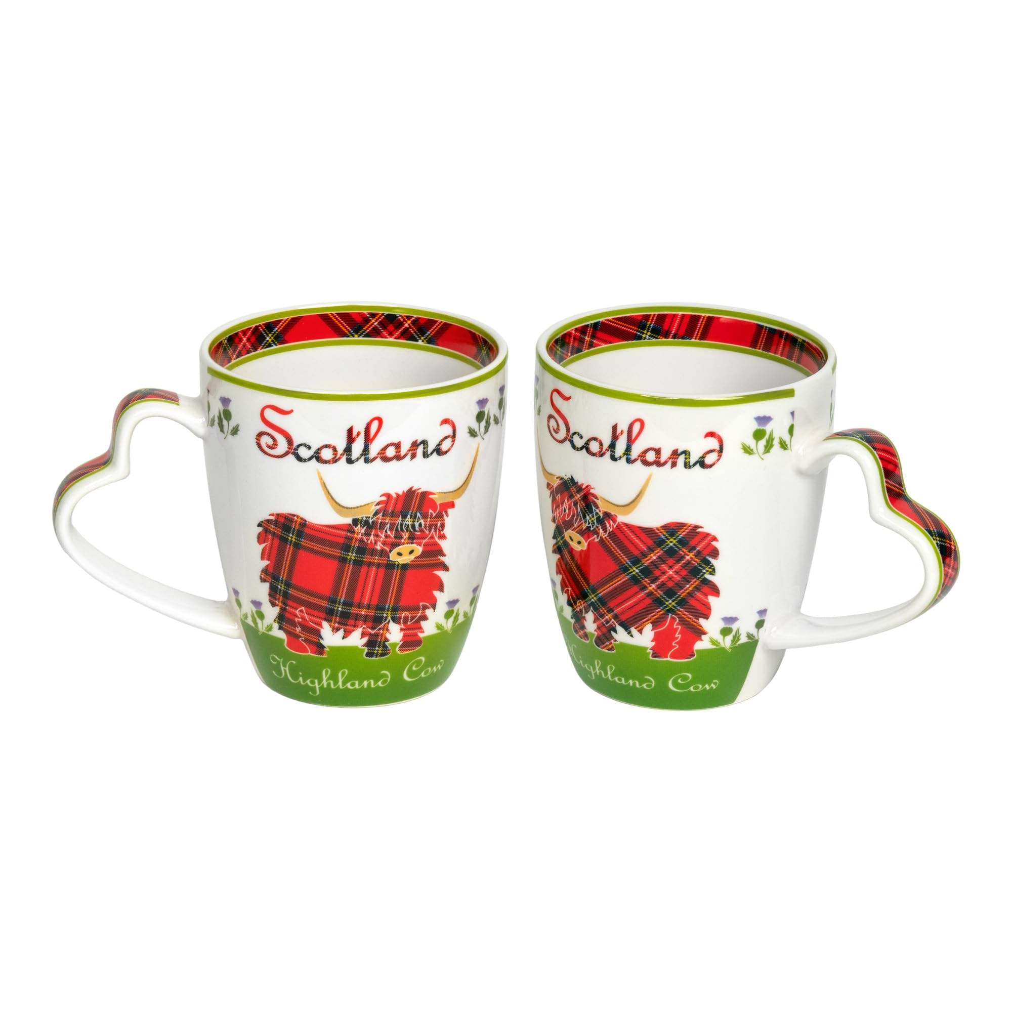Royal Tara Scotland Highland Cow Mug 380ml/13fl (Set of 2)