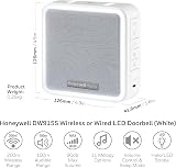 Honeywell Home DW915S Doorbell - Wired or Wireless, Halo Light, 200m view 7