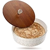 Viosuniu Ceramic Tortilla Warmer with Lid, 9 Inch Tortilla Holder, Insulated Bread & Pancake Warmer for Tacos, Roti, Large Tortillero Container, Mexican Party, Microwave and Dishwasher Safe
