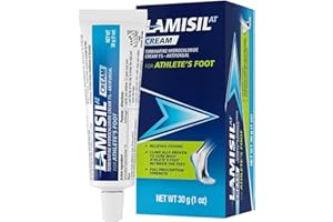 Lamisil 1 Week Athlete’s Foot Treatment, Antifungal Cream with Terbinafine Hydrochloride 1%, Fast Symptom Relief & Prevents Recurrence, 1 oz (30 g)