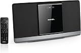 Roxel RCD-320 Micro Hi Fi System with CD DAB FM Bluetooth USB AUX White LED view 2