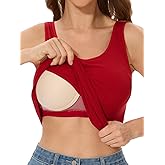 Air Curvey Women's Ribbed Tank Tops Build in Bra Summer Crewneck Y2K Tanks Casual Sleeveless Shirts Outfits 2025