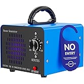 Amgwhhoo Ozone Generator Machine200,000mg/h, High Capacity Ozone Odor Eliminator Removal Air Purifier for Home Car Pet &amp; Basement Odor, Suitable for Spaces up to 7,000 Square Feet, Blue