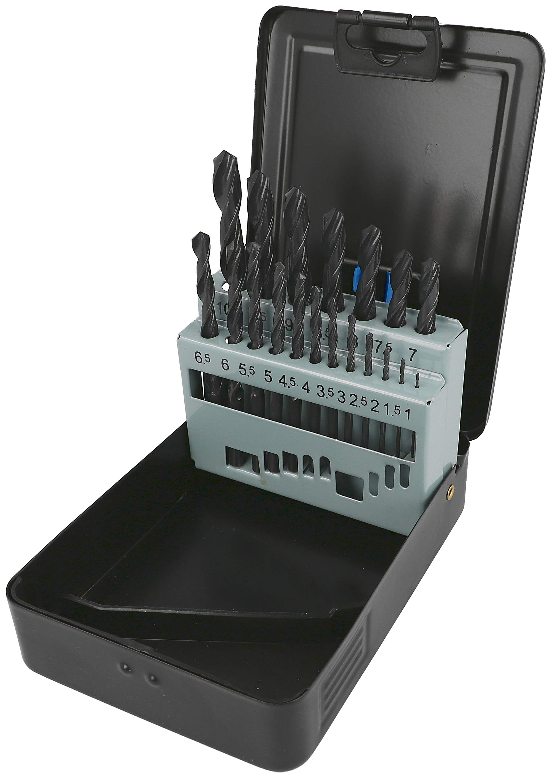 Heller Tools 901 HSS-R Steel Drill Bit Diameter 1-10 mm 19 Pieces Grey