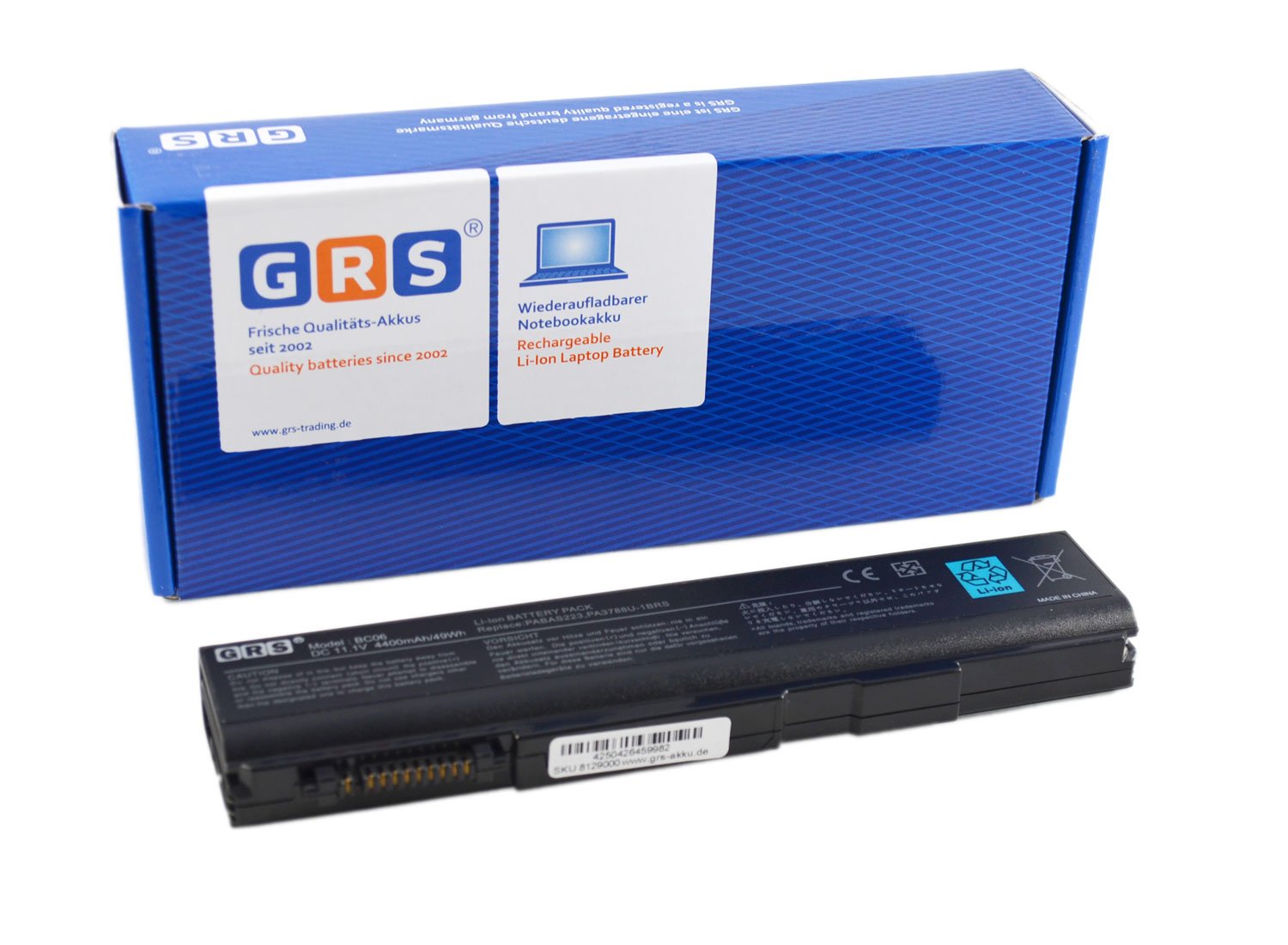 Batteria Di Ricambio Per Toshiba PA3788U-1BRS, PABAS223 - 5200 MAh, 11.1V, Ioni Di Litio - Compatibile Con Dynabook, Tecra A11/M11/S11