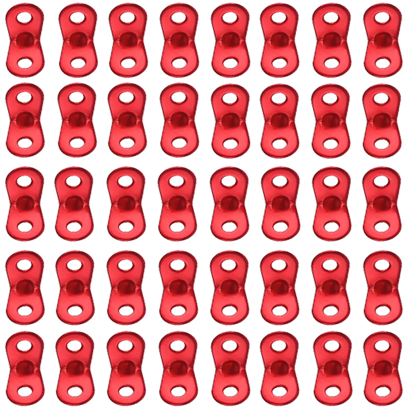 40 Pieces Rope Buckle Tent Tensioner Tent Tensioner 2 Hole Wind Rope Aluminium Alloy Camping Accessories Rope Tensioner for Camping Hiking Backpacking Picnic Outdoor Activities Red