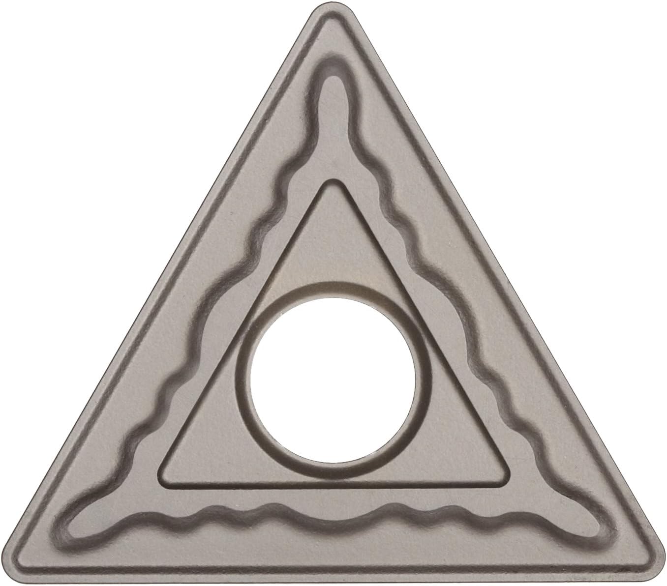 Sandvik Coromant T-Max P Carbide Turning Insert, TNMG, Triangle, QM Chipbreaker, GC4235 Grade, Multi-Layer Coating, TNMG 433-QM, 1/2" iC, 0.0472" Corner Radius (Pack of 10)