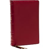 KJV Holy Bible: Large Print Single-Column with 43,000 End-of-Verse Cross References, Red Goatskin Leather, Premier Collection, Personal Size, Red Letter: King James Version